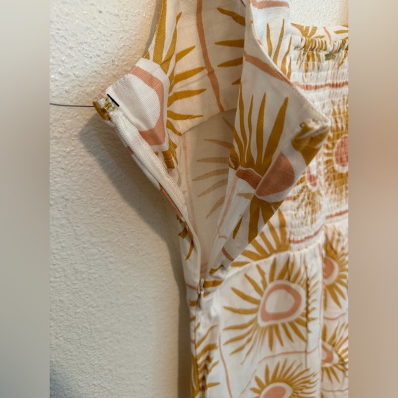 Billabong Linen Blend Dress Sun Print Size L NWT - Picture 5 of 5